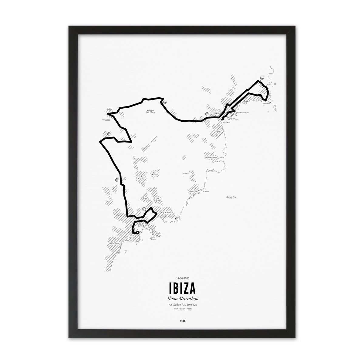 Poster von Marathon Ibiza 2025 | WIJCK.